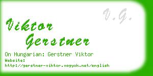 viktor gerstner business card